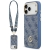 Guess nakładka 4G Strass Logo & Big Strap Metal Buttons MagSafe do iPhone 17 Pro Max niebieska