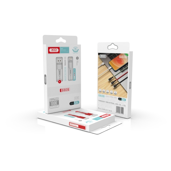 XO kabel NB-Q166 USB - Lightning 1,0 m 5A czarny