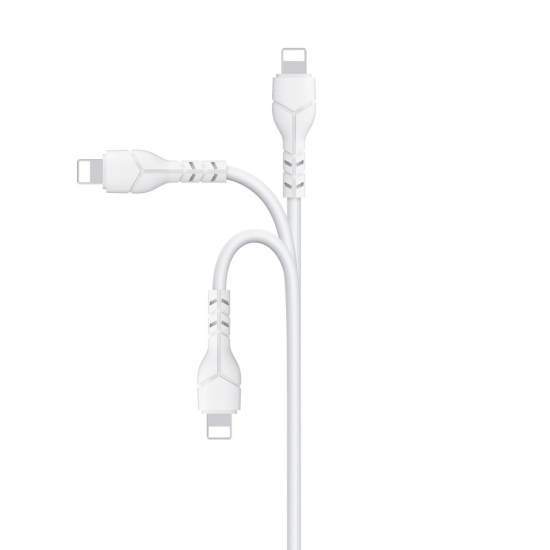 Devia kabel Kintone EC143 USB - Lightning 1,0 m 2,1A biały