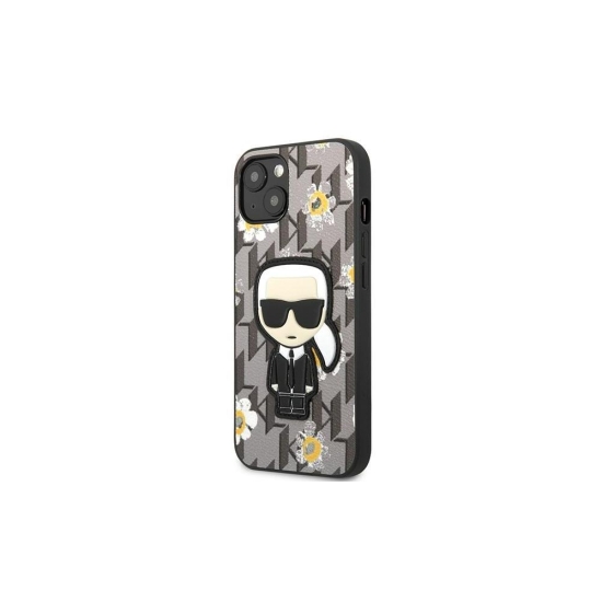 Karl Lagerfeld nakładka do iPhone 13 6,1" KLHCP13MPMNFIK1 szara hard case Monogram Iconic Karl