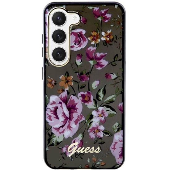 Guess nakładka do Samsung Galaxy S23 Plus GUHCS23MHCFWSK czarna HC IML Flower