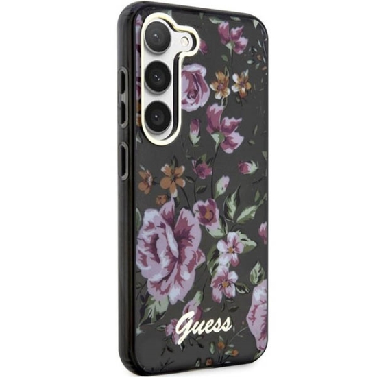 Guess nakładka do Samsung Galaxy S23 Plus GUHCS23MHCFWSK czarna HC IML Flower