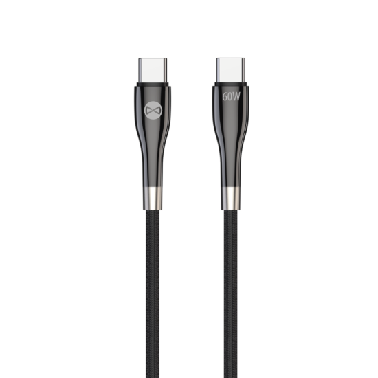 Forever kabel Sleek USB-C - USB-C 2,0 m 60W czarny