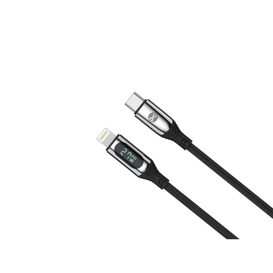 Forever kabel LCD USB-C - Lightning 1,0 m 27W czarny