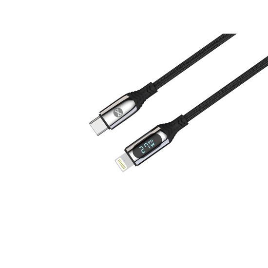 Forever kabel LCD USB-C - Lightning 1,0 m 27W czarny