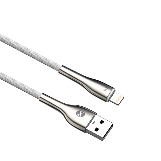 Forever kabel Sleek USB - Lightning 1,0 m 2,4A biały