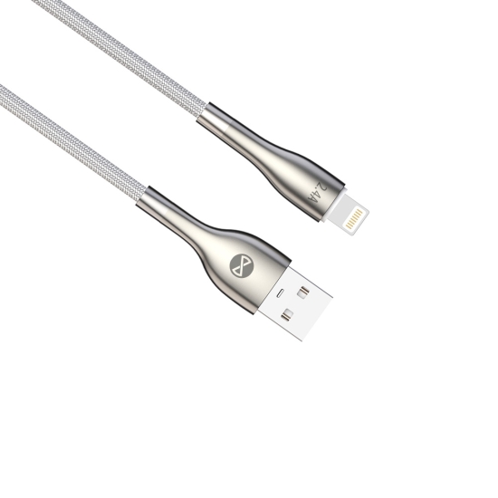 Forever kabel Sleek USB - Lightning 1,0 m 2,4A biały