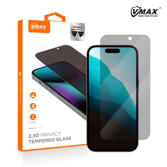 Vmax szkło hartowane 0.33mm 2,5D high clear privacy glass do iPhone 14 6,1