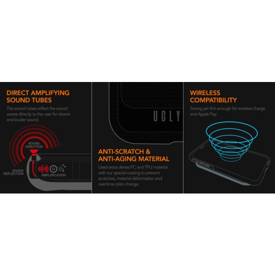 Ugly Rubber nakladka UMODEL do iPhone 15 Plus 6,7