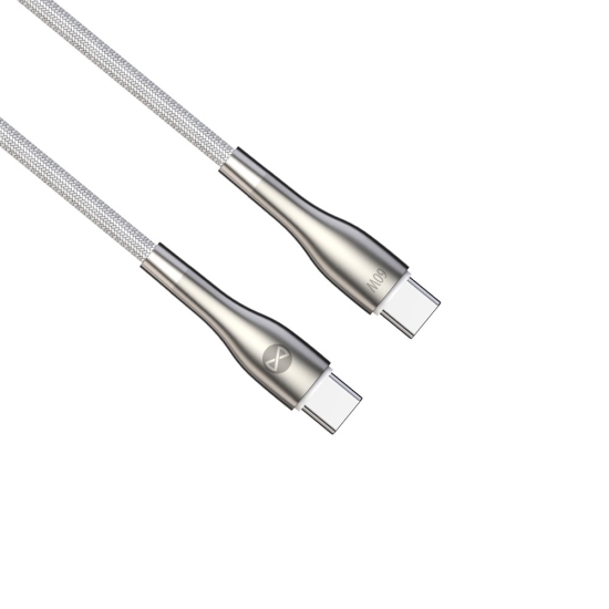 Forever kabel Sleek USB-C - USB-C 1,0 m 60W biały