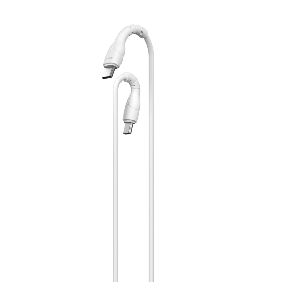 Devia kabel Kintone EC151 USB-C - USB-C 1,0 m 3A biały