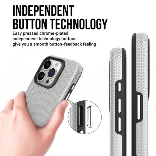 Vmax nakładka Triangle Case do Samsung Galaxy A15 4G / A15 5G srebrna