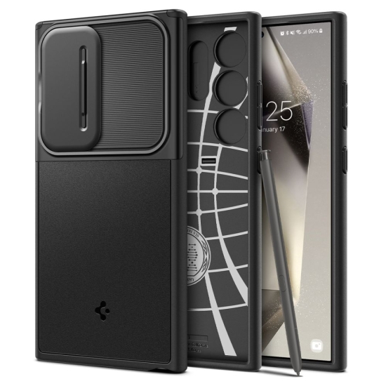 Spigen nakładka Optik Armor do Samsung Galaxy S24 Ultra czarna