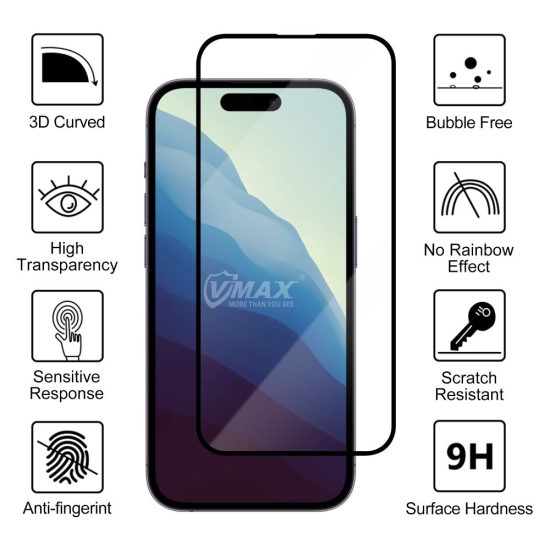 Vmax szkło hartowane 9D Glass do iPhone 14 6,1