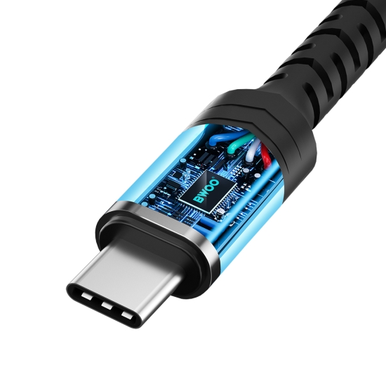 BWOO adapter AUX 3.5mm - USB-C czarny BZ47