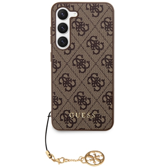 Guess nakładka do Samsung Galaxy A55 GUHCSA55GF4GBR brązowa HC PU 4G with charm