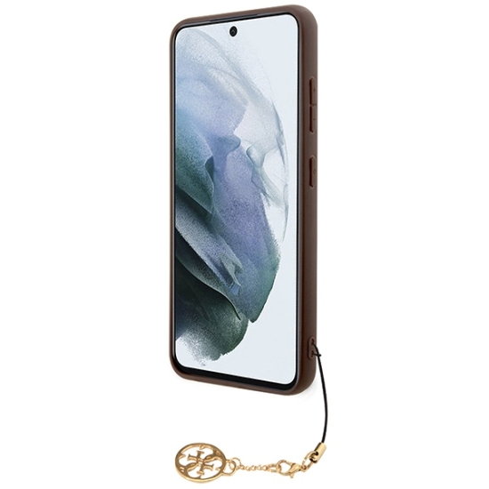 Guess nakładka do Samsung Galaxy A55 GUHCSA55GF4GBR brązowa HC PU 4G with charm