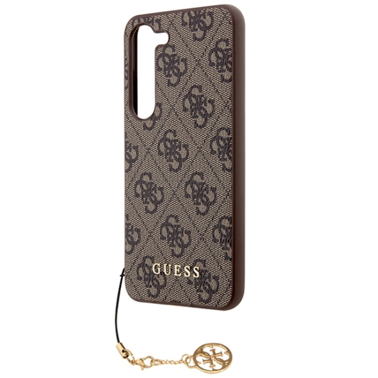 Guess nakładka do Samsung Galaxy A55 GUHCSA55GF4GBR brązowa HC PU 4G with charm