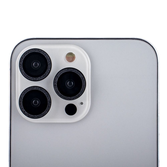 Zestaw szkieł na aparat do iPhone 11 Pro black glitter (2 sztuki)