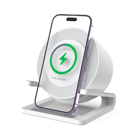 Devia głośnik Bluetooth I-M3 z wbudowaną ładowarką indukcyjną 15W i lampką