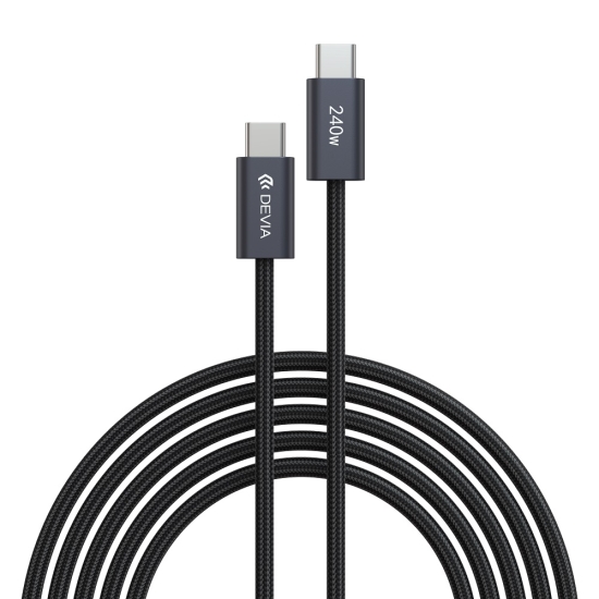 Devia kabel Extreme EC652 PD USB-C - USB-C 2,0 m 240W czarny