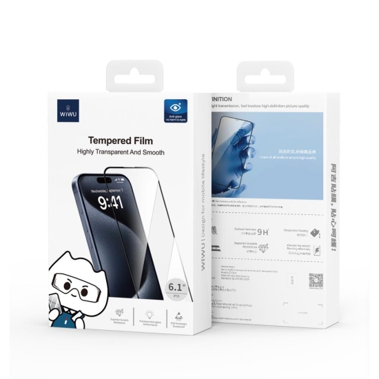 WIWU szkło hartowane kryształowe do iPhone 16 Plus 6,7
