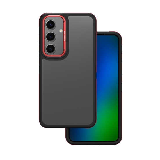 Nakładka Crystal Black do Samsung Galaxy S24 czerwona