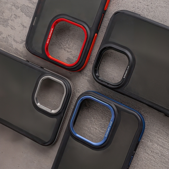 Nakładka Crystal Black do Samsung Galaxy M55 5G czerwona