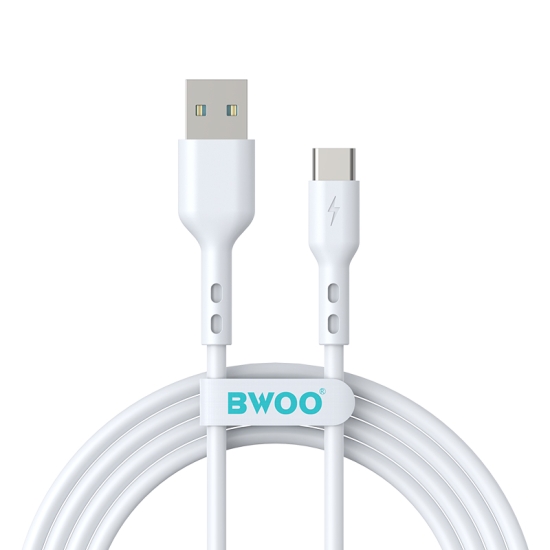 BWOO kabel USB - USB-C 2m 3A biały
