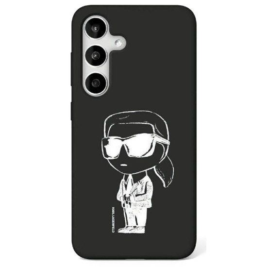Karl Lagerfeld nakładka HC Magnetic Silicone Graffiti Ikonik do Samsung Galaxy S25 czarna