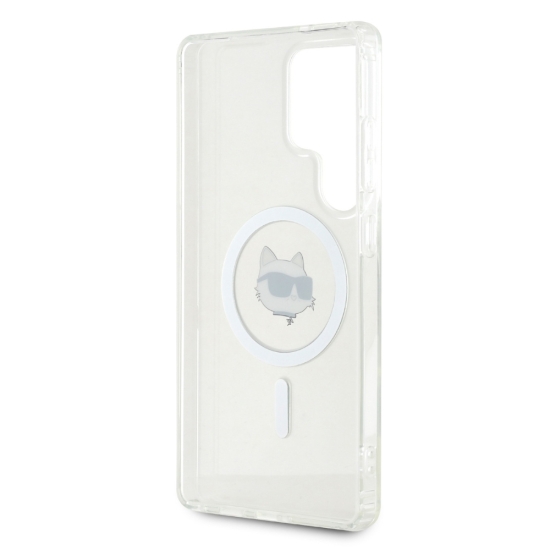 Karl Lagerfeld nakładka HC Magnetic IML Metal Choupette Head do Samsung Galaxy S25 Ultra biała