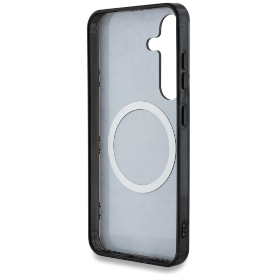 Guess nakładka HC Magnetic IML Peony on 4G Background do Samsung Galaxy S25 czarna