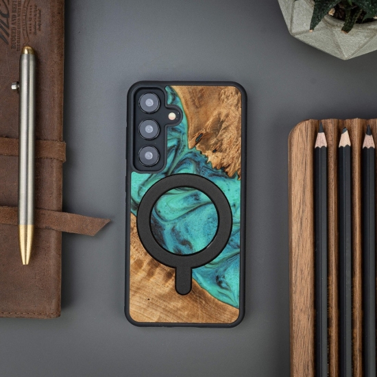 Bewood nakładka Unique do Samsung Galaxy A55 5G Turquoise z MagSafe
