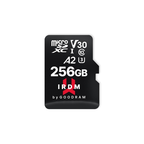 GoodRam karta pamięci IRDM 256GB microSD UHS-I U3 V30 z adapterem