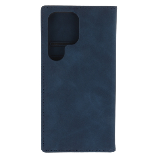 Etui Smart Suede do Samsung Galaxy S25 Ultra granatowe