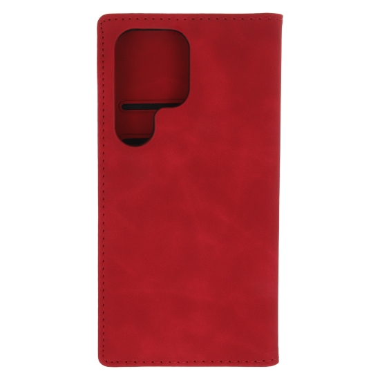 Etui Smart Suede do Samsung Galaxy S25 Ultra czerwone