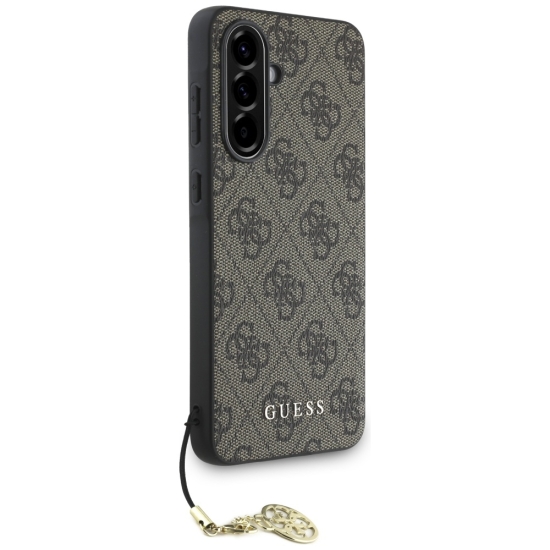 Guess Nakładka HC PU 4G Charm do Samsung Galaxy A56 Brązowa