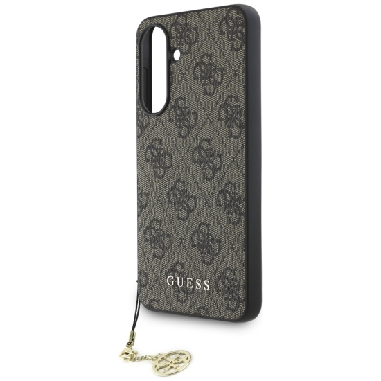 Guess Nakładka HC PU 4G Charm do Samsung Galaxy A56 Brązowa