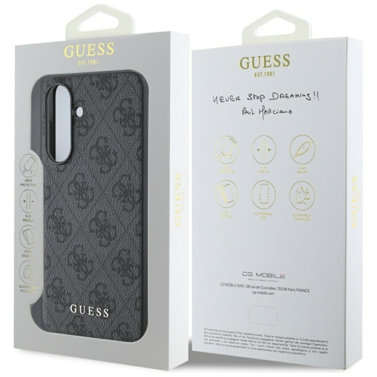 Guess Nakładka HC PU 4G Classic do Samsung Galaxy A56 Czarna