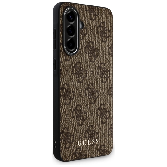 Guess Nakładka HC PU 4G Classic do Samsung Galaxy A56 Brązowa
