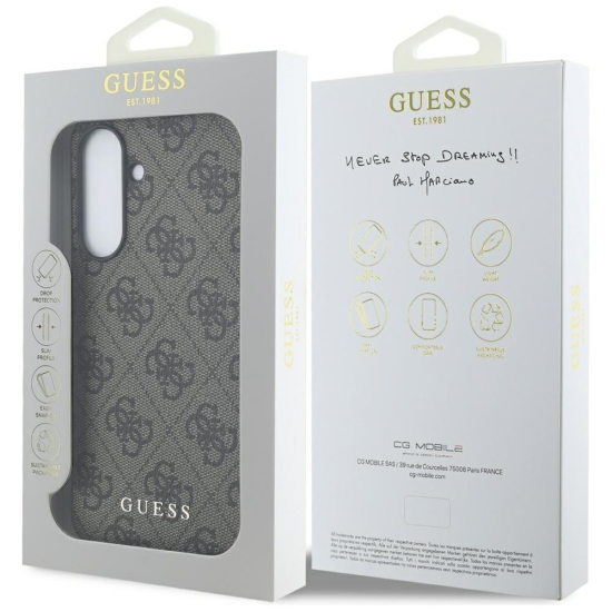 Guess Nakładka HC PU 4G Classic do Samsung Galaxy A56 Brązowa