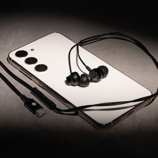 Forever słuchawki przewodowe EP-02 dokanałowe  USB-C czarne