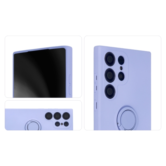 Nakładka Finger Ring do Samsung Galaxy S21 FE fioletowa