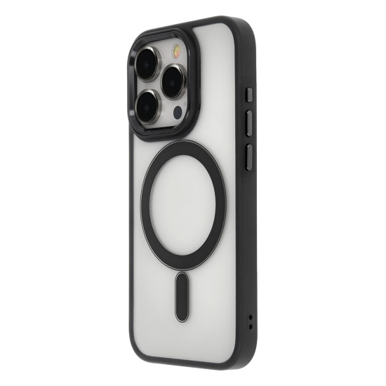 Nakładka Satin Elegant Mag do iPhone 15 Plus 6,7" czarna