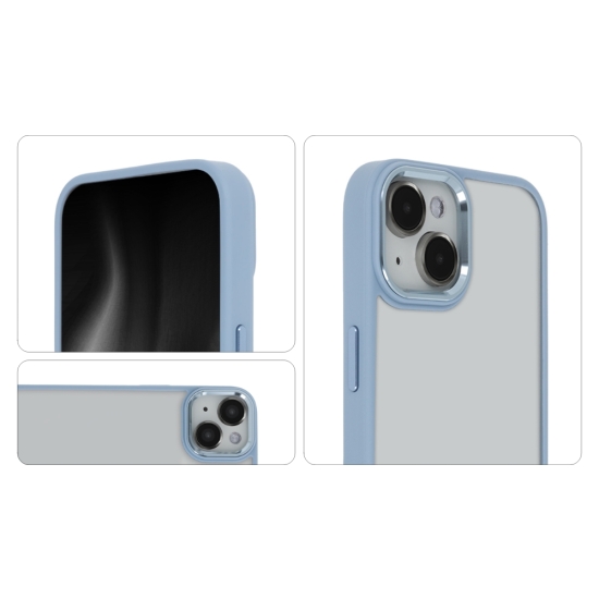 Nakładka Satin Elegant Matt do Samsung Galaxy S23 FE niebieska