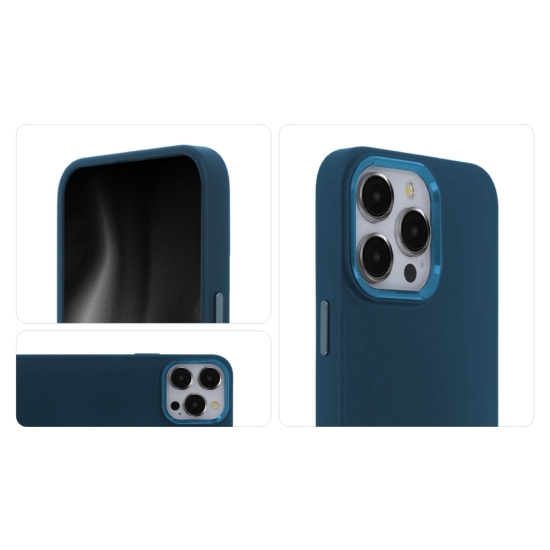 Nakładka Satin Touch do Samsung Galaxy S23 FE ciemnoniebieska