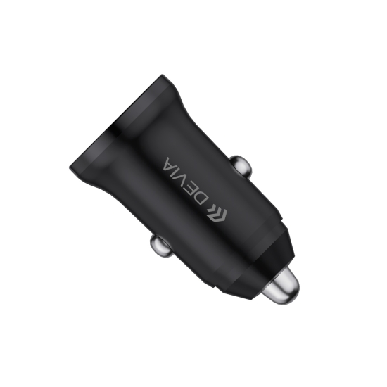 Devia ładowarka samochodowa Smart Mini PD QC 3.0 30W 1x USB 1x USB-C biała