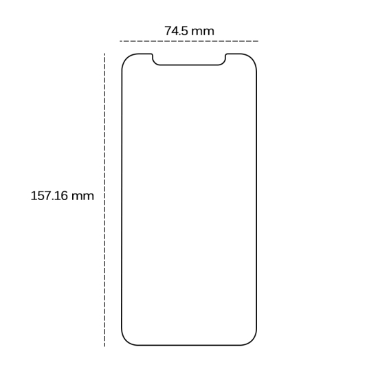 Szkło hartowane 2,5D do iPhone 13 Pro Max / 14 Plus 6,7