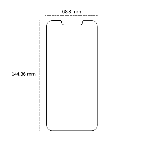 Szkło hartowane 2,5D do iPhone 14 Pro 6,1