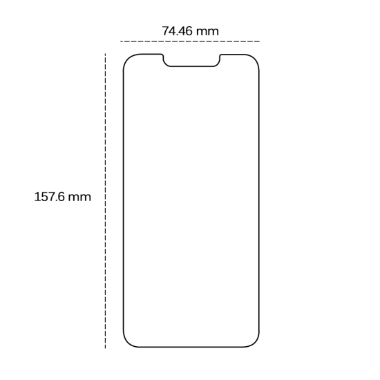 Szkło hartowane 2,5D do iPhone 14 Pro Max 6,7